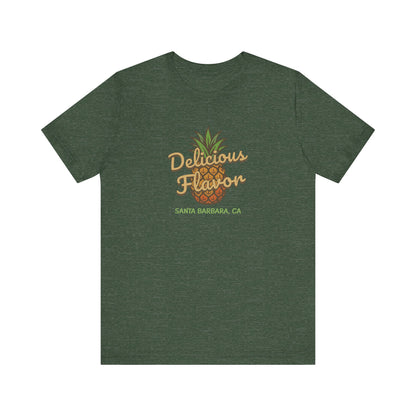 Delicious Flavor — Santa Barbara Pineapple Retro Tee (Dark)