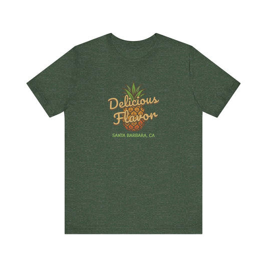 Delicious Flavor — Santa Barbara Pineapple Retro Tee (Dark)