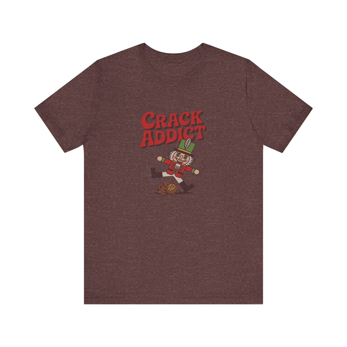 Crack Addict Nutcracker (Unhinged Remix) — Retro Tee (Dark)