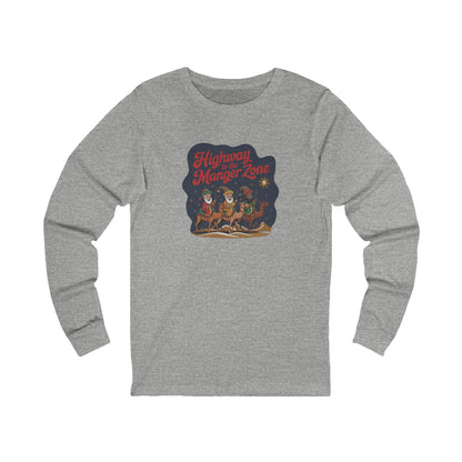 Highway to the Manger Zone — Top Gun Christmas Long Sleeve (Light)