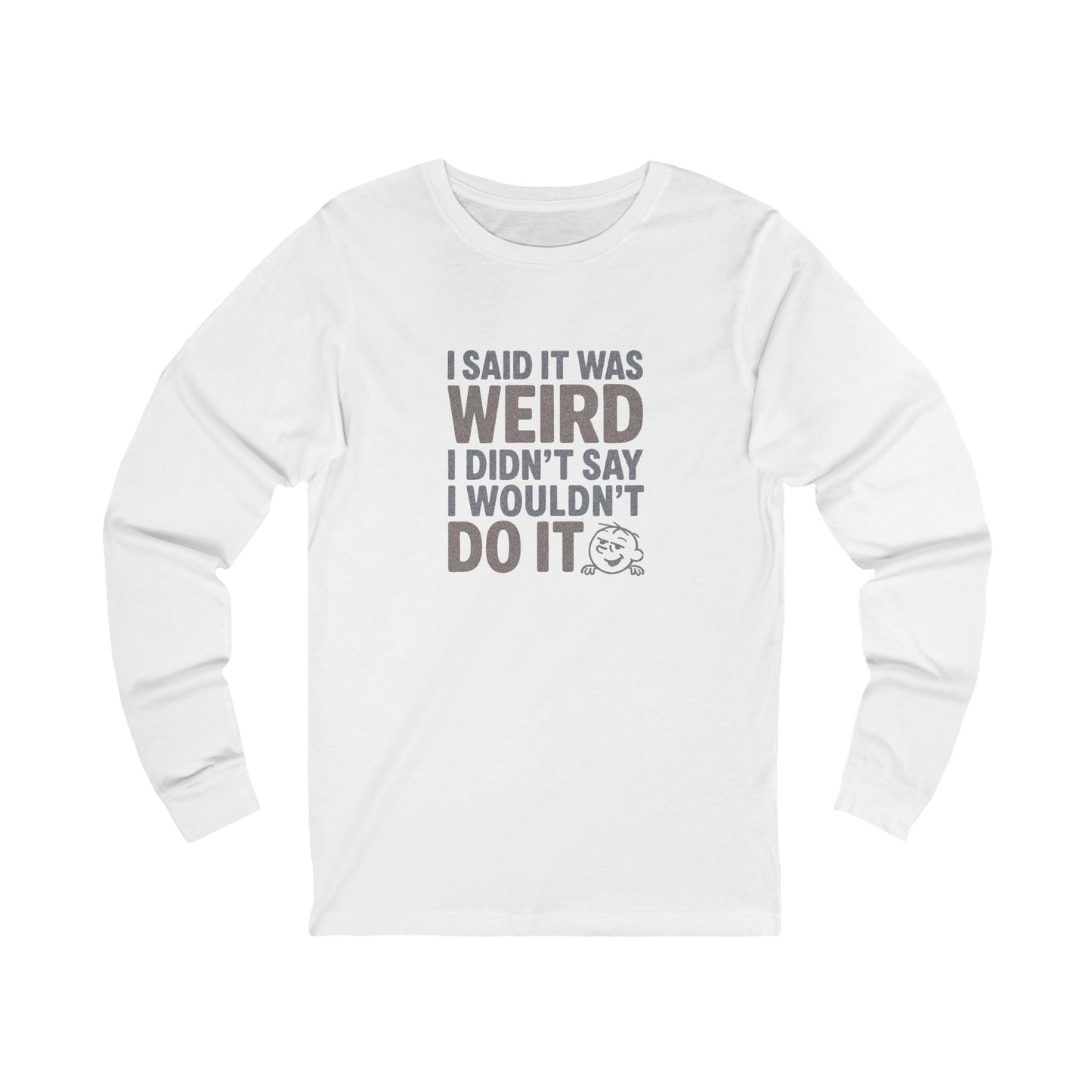 It's Weird, But I'm Interested (Colorful) — Retro Long Sleeve (Light)