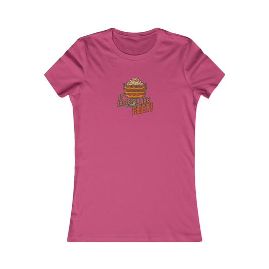 It Tastes Like Feet! — Thanksgiving Trifle Retro Women's Tee (Light)