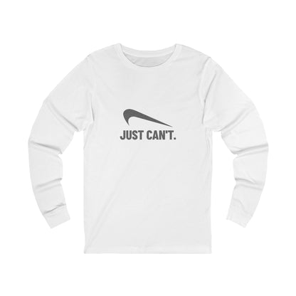 Just Can’t Athletic Parody — Retro Workout Long Sleeve (Light)
