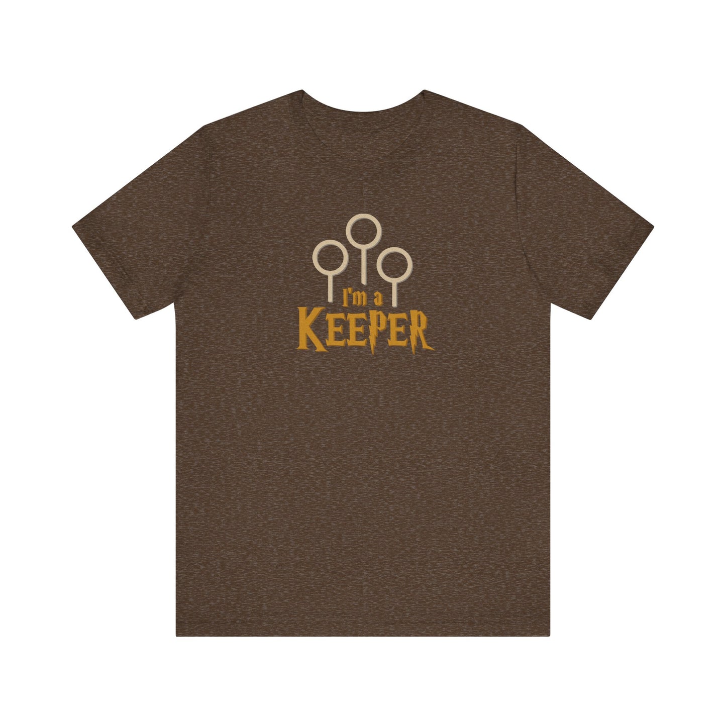 I’m a Keeper — Harry Potter Quidditch Retro Tee (Dark)