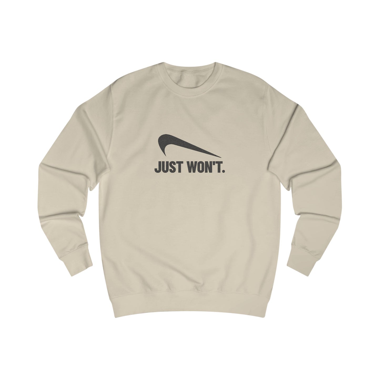 Just Won’t Athletic Parody — Retro Workout Sweatshirt (Light)