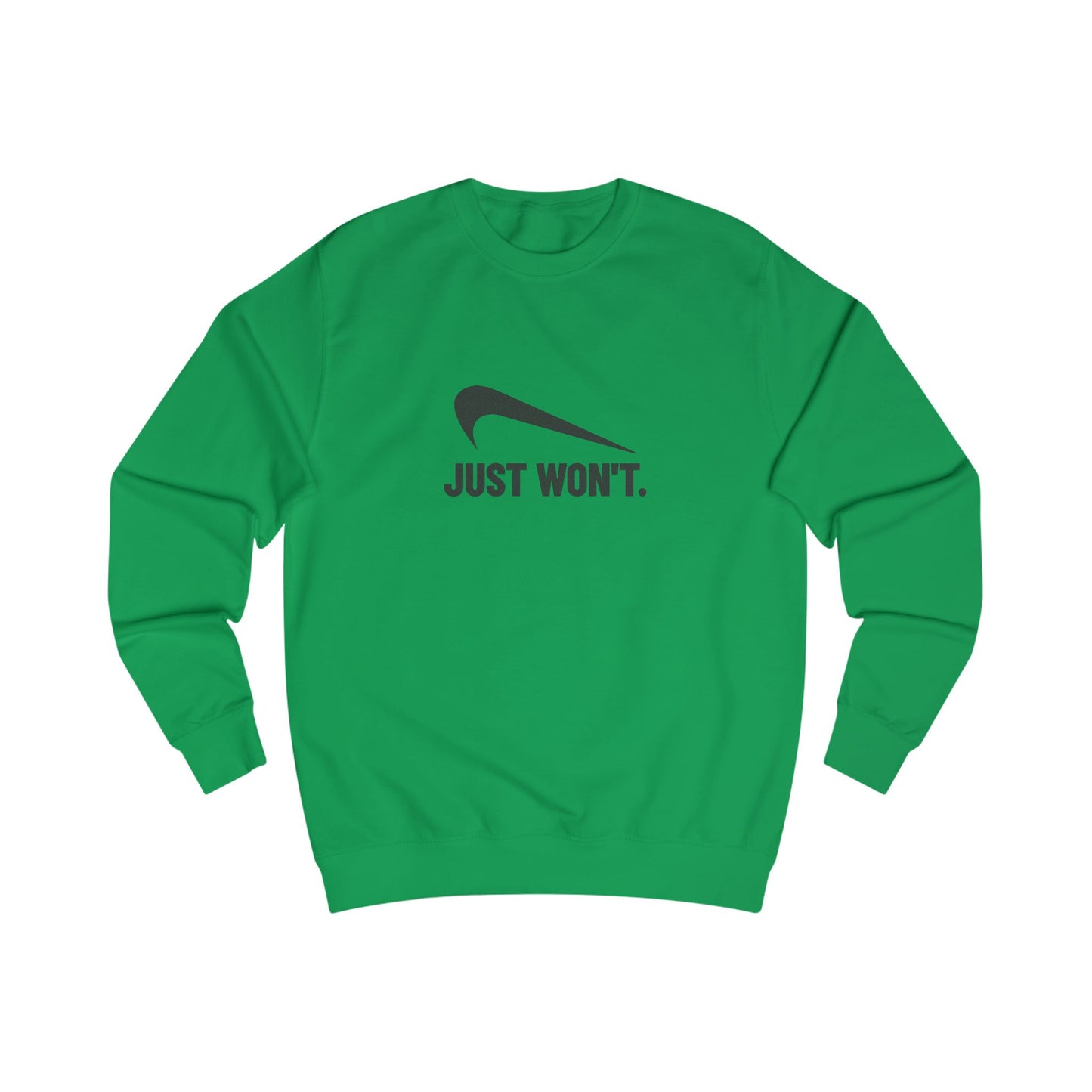 Just Won’t Athletic Parody — Retro Workout Sweatshirt (Light)