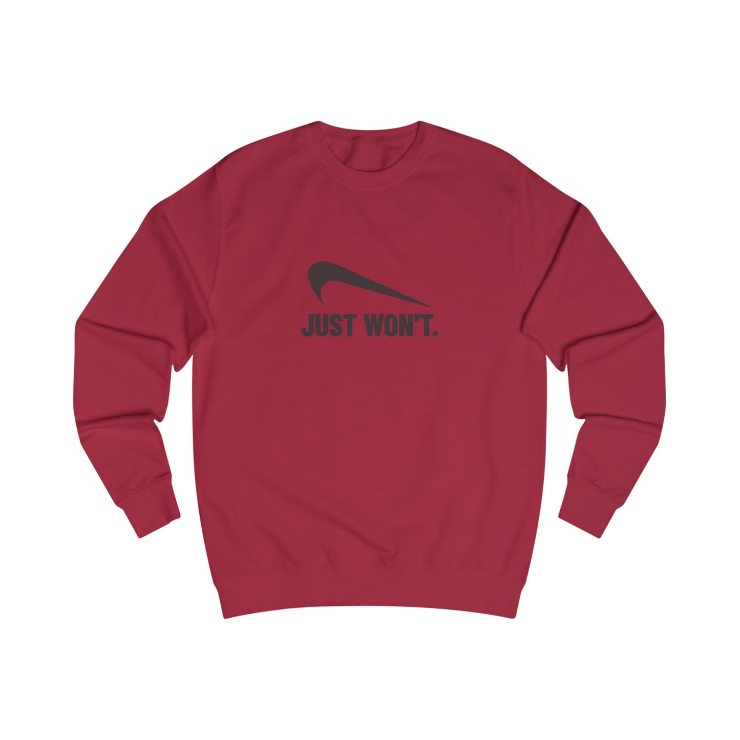 Just Won’t Athletic Parody — Retro Workout Sweatshirt (Light)