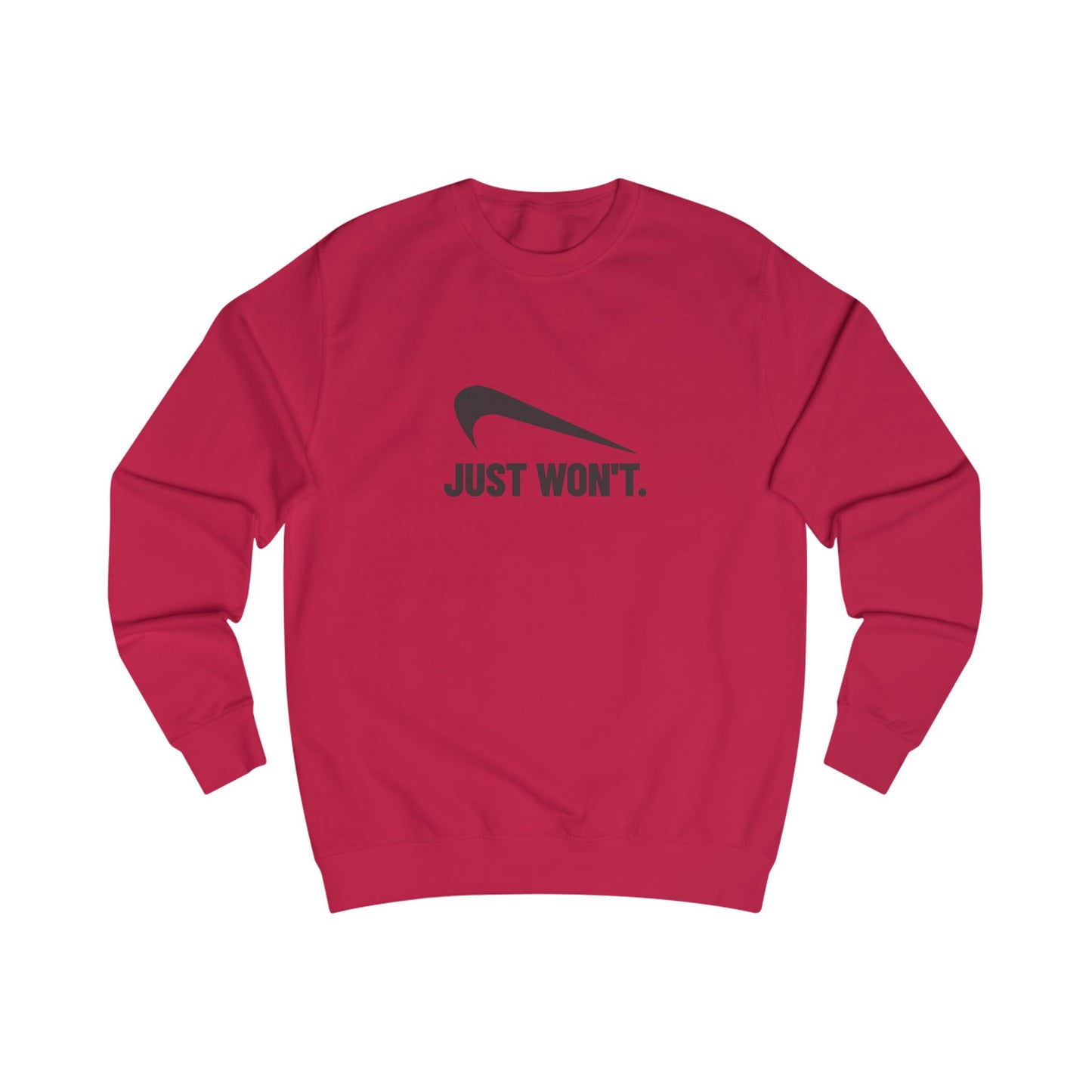 Just Won’t Athletic Parody — Retro Workout Sweatshirt (Light)