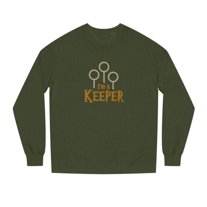 I’m a Keeper — Harry Potter Quidditch Retro Sweatshirt (Dark)