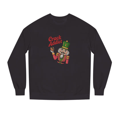 Crack Addict Nutcracker — Vintage Christmas Sweatshirt (Dark)