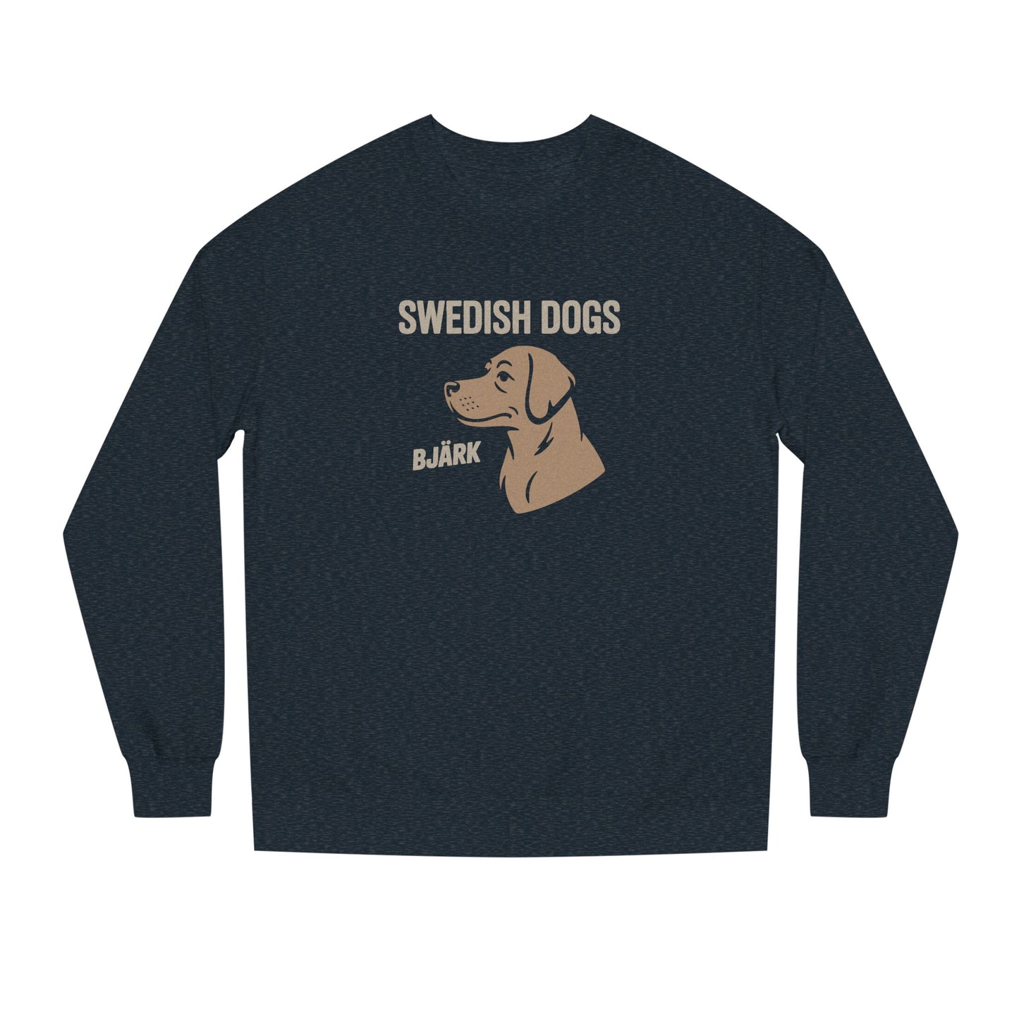 His Bjärk Is Worse Than His Bite – Minimalist Dog Pun Retro Sweatshirt (Light)