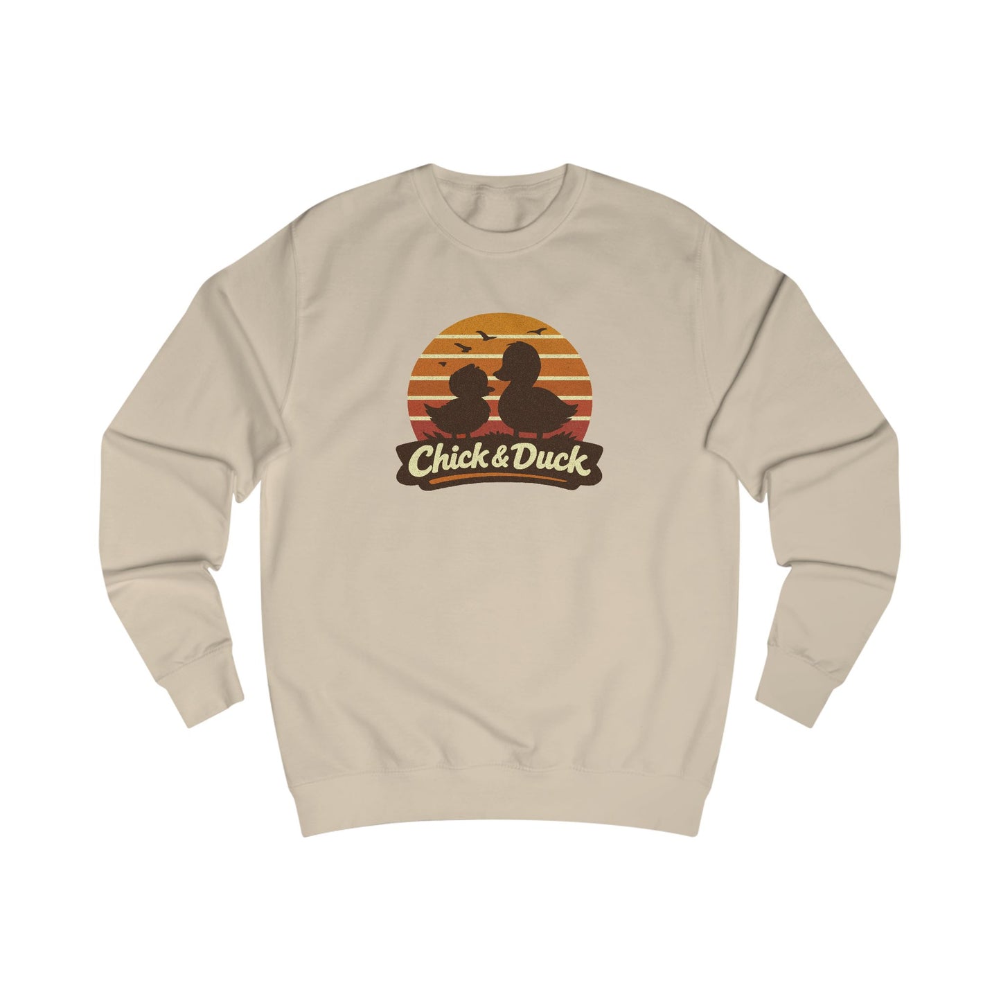The Chick and the Duck — Friends Retro Sweatshirt (Light)