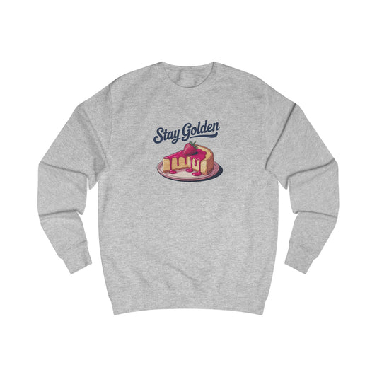 Stay Golden — Retro Cheesecake Graphic Sweatshirt (Light)