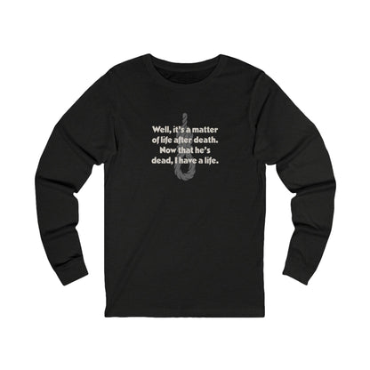 Now That He’s Dead, I Have a Life — Clue Retro Long Sleeve (Dark)