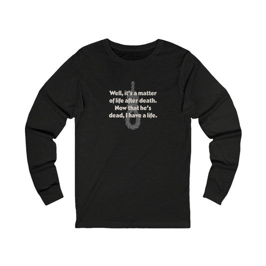 Now That He’s Dead, I Have a Life — Clue Retro Long Sleeve (Dark)