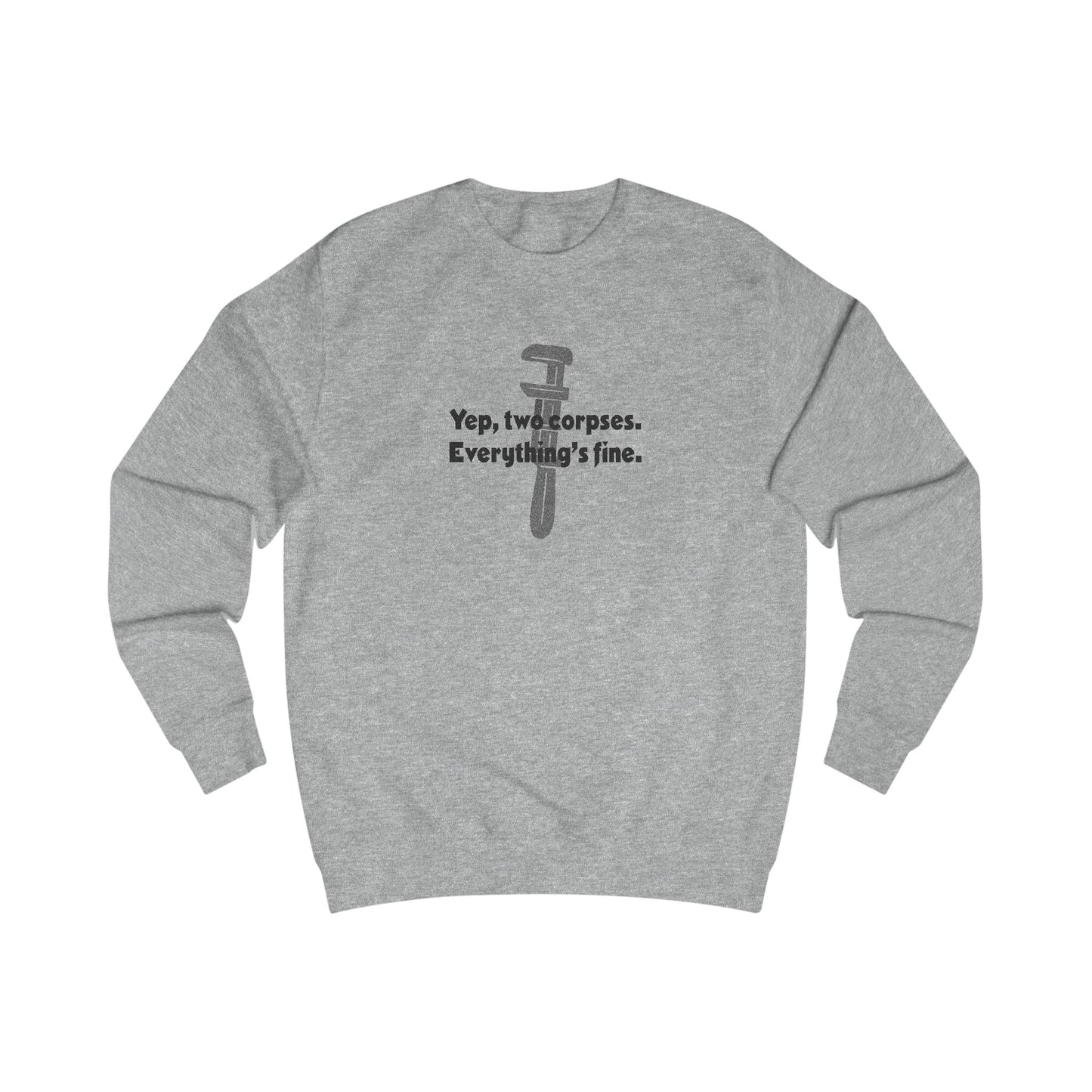 Yep, Two Corpses. Everything’s Fine — Clue Retro Sweatshirt (Light)