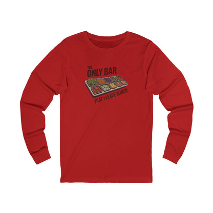 The Only Bar That I Leave Sober – Salad Bar Retro Long Sleeve (Light)