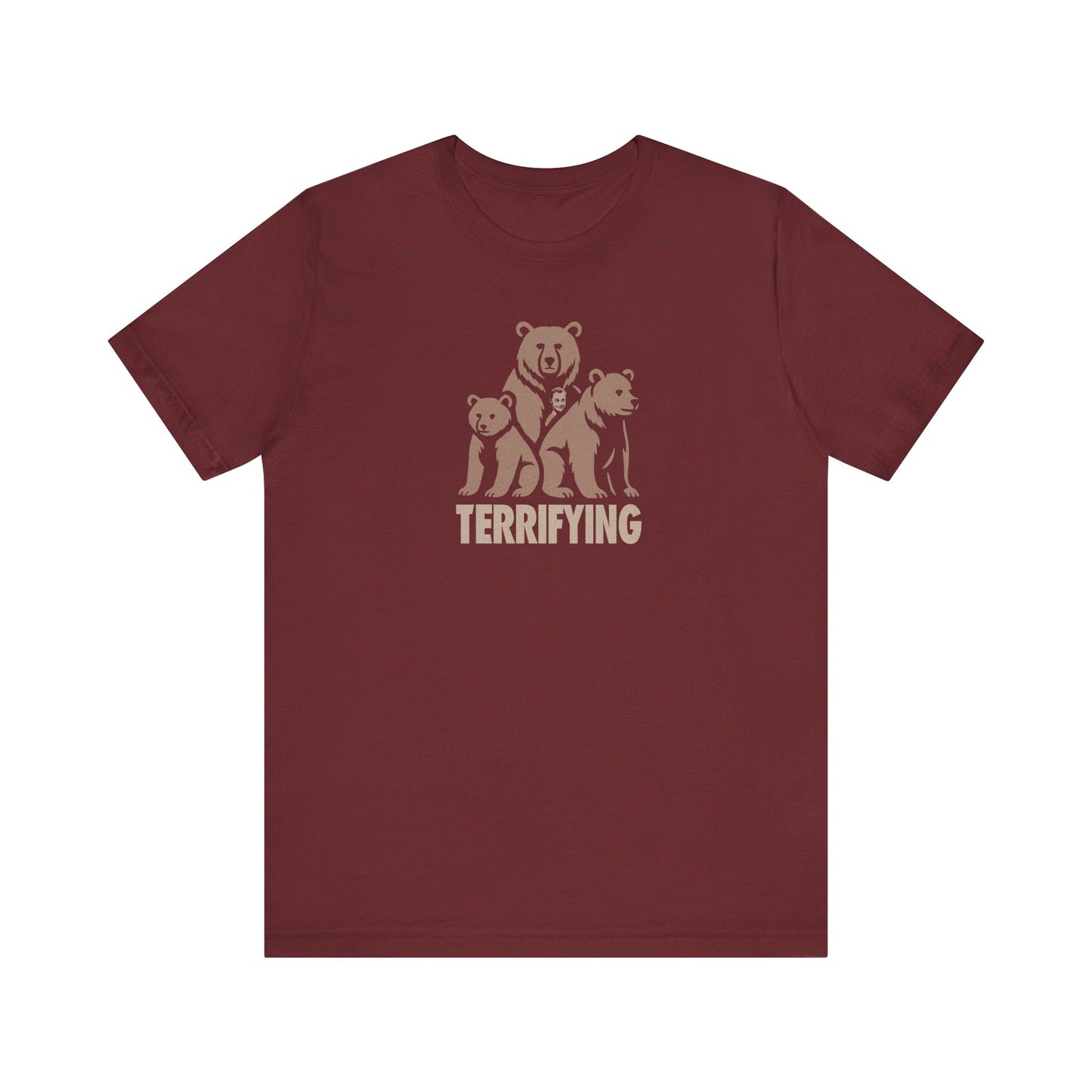 Bears Are Terrifying — Retro Silhouette Tee (Dark)