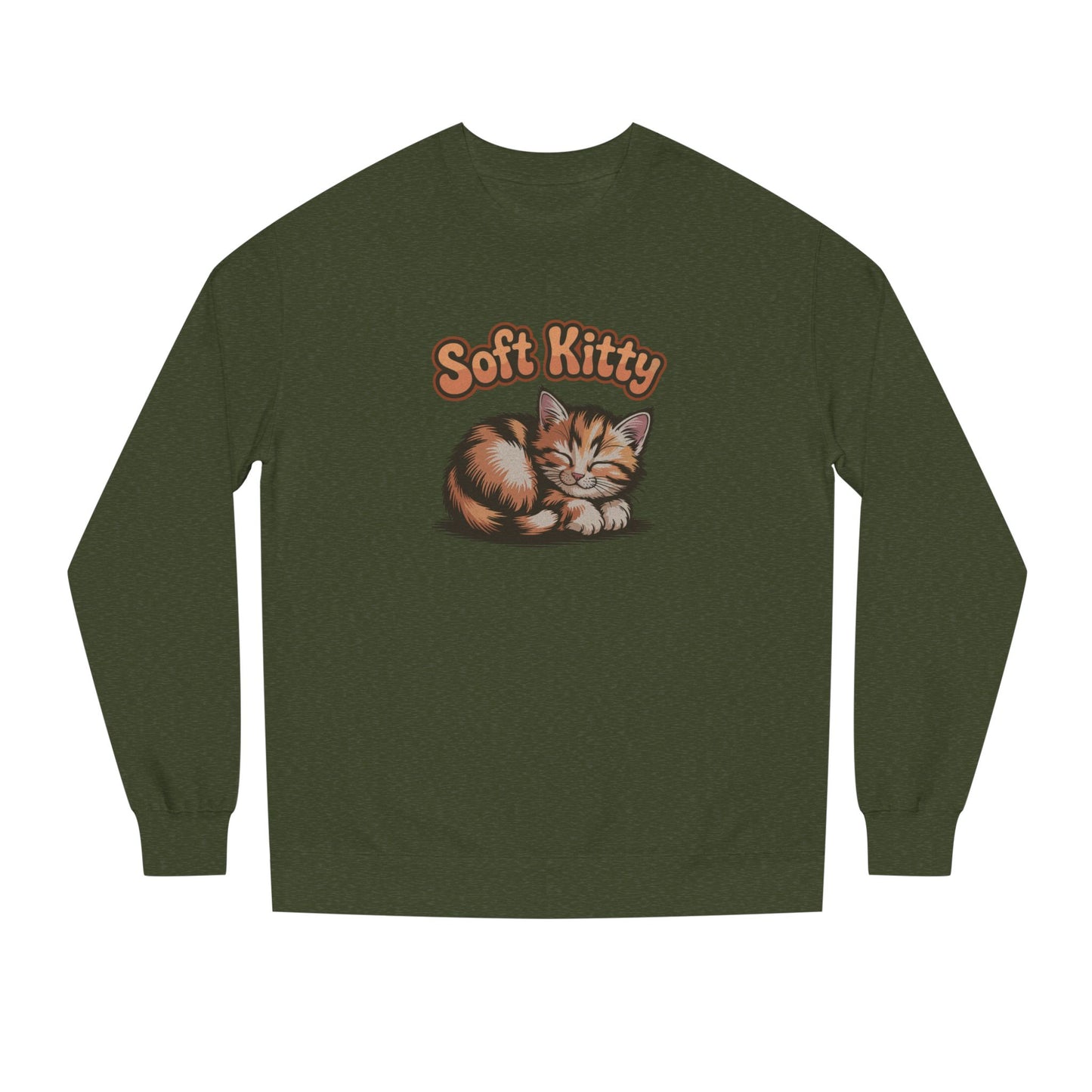 Soft Kitty Sick-Day Lullaby — Big Bang Theory Retro Sweatshirt (Dark)