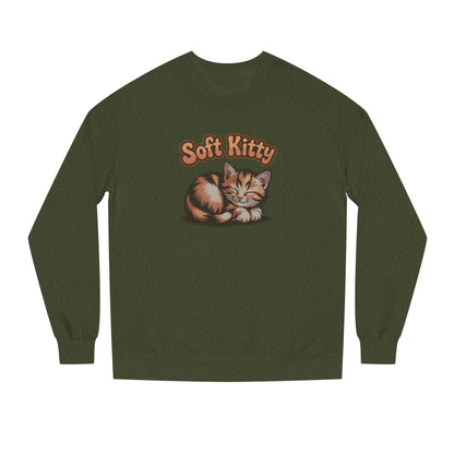 Soft Kitty Sick-Day Lullaby — Big Bang Theory Retro Sweatshirt (Dark)