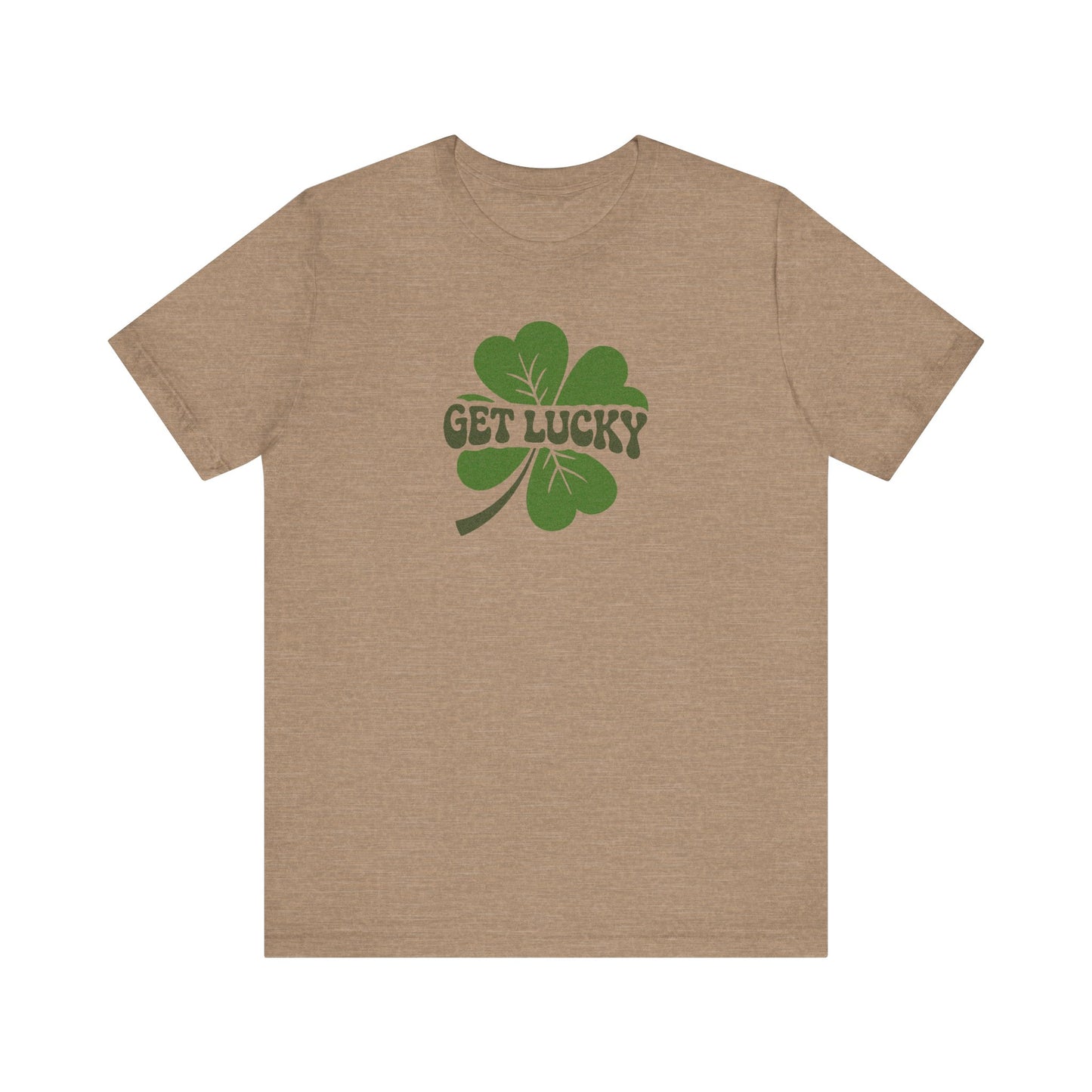 I’m Up All Night to Get Lucky — St. Patrick's Retro Tee (Light)