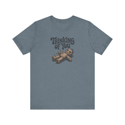 The Voodoo That You Do, So Well — Retro Voodoo Doll Tee (Light)