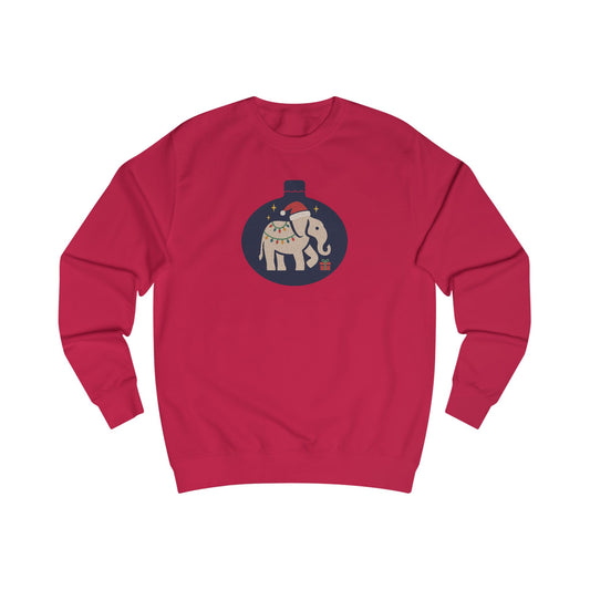 White Elephant Season — Retro Christmas Graphic Sweatshirt (Light)