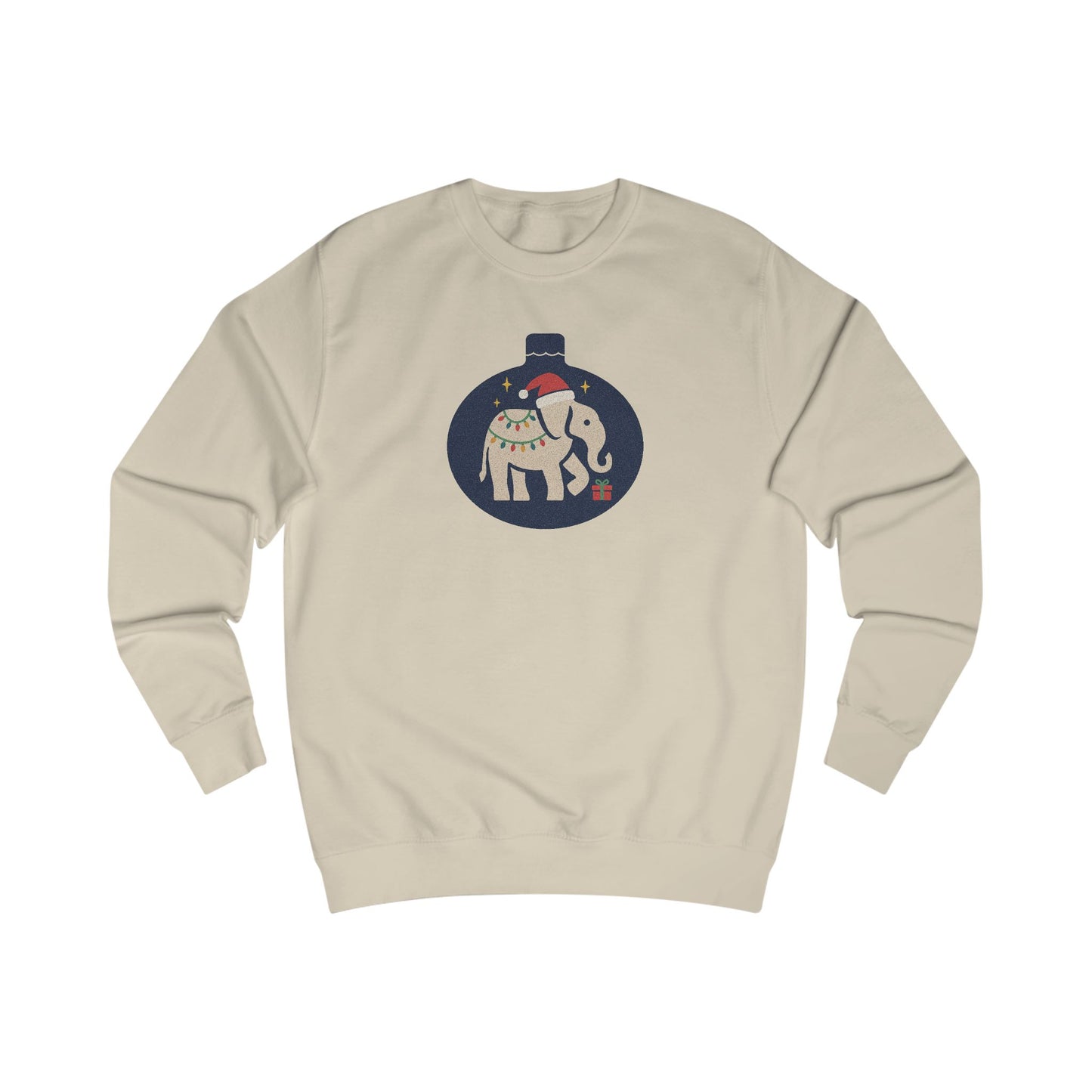 White Elephant Season — Retro Christmas Graphic Sweatshirt (Light)