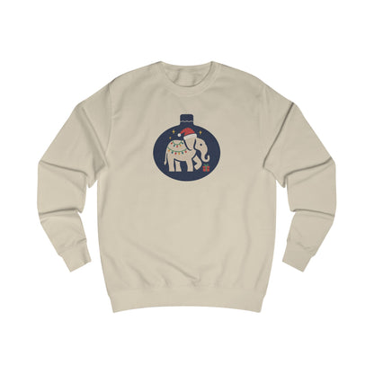 White Elephant Season — Retro Christmas Graphic Sweatshirt (Light)