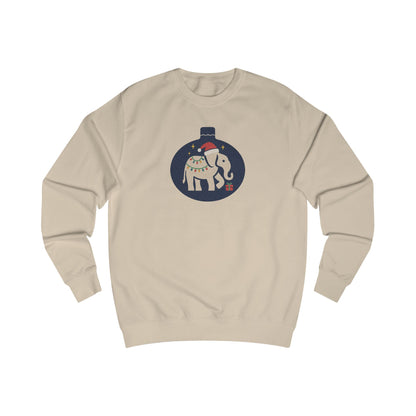 White Elephant Season — Retro Christmas Graphic Sweatshirt (Light)