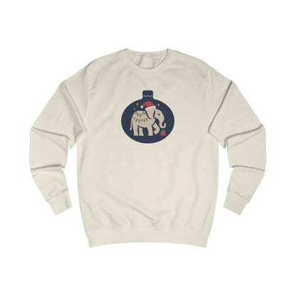 White Elephant Season — Retro Christmas Graphic Sweatshirt (Light)