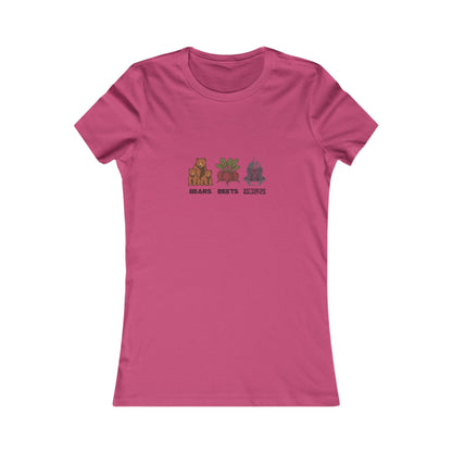Bears, Beets, Battlestar (Captions) — Retro Women's Tee (Light)