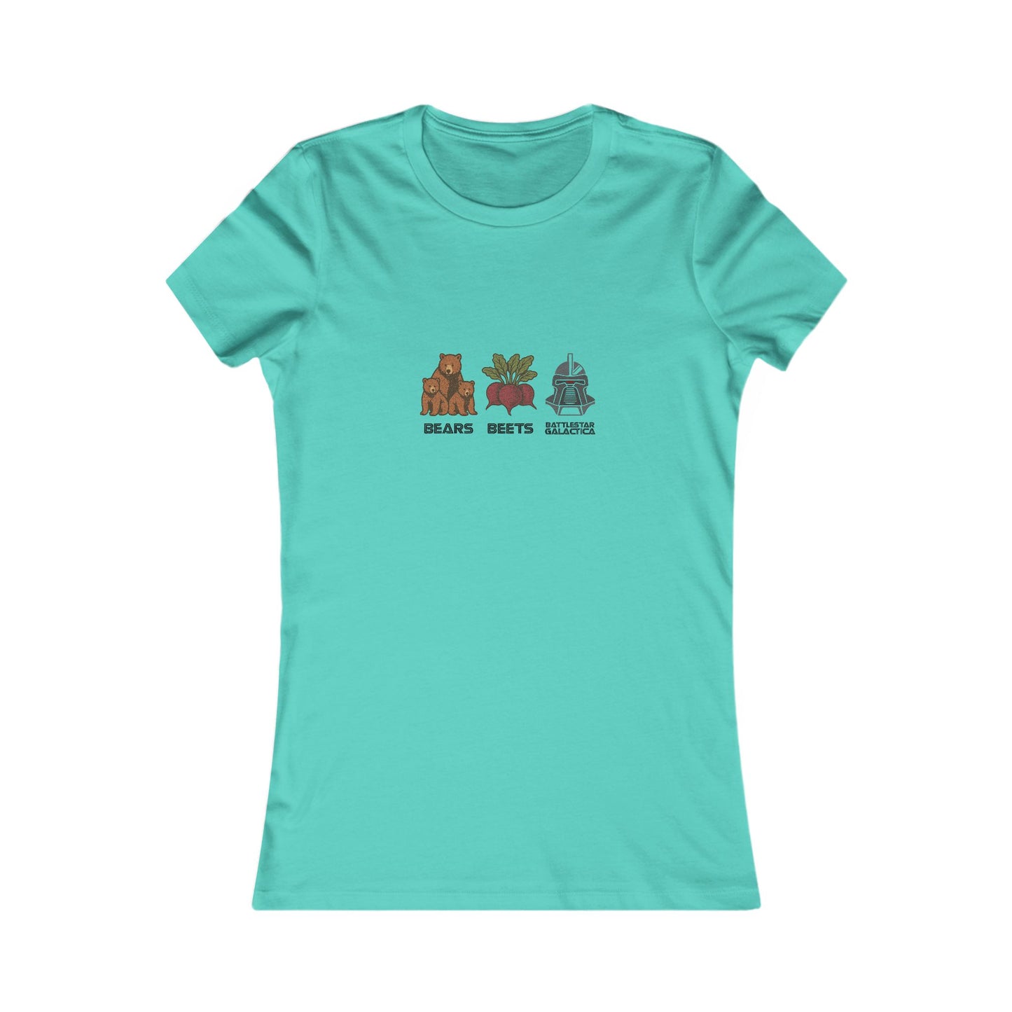 Bears, Beets, Battlestar (Captions) — Retro Women's Tee (Light)