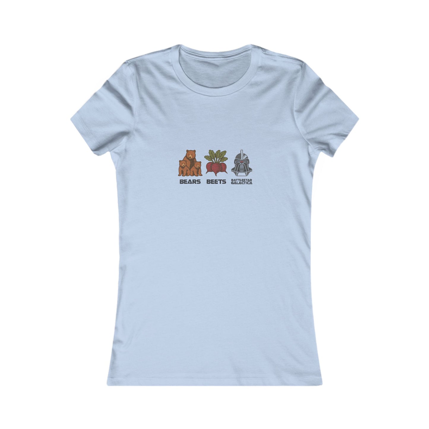 Bears, Beets, Battlestar (Captions) — Retro Women's Tee (Light)