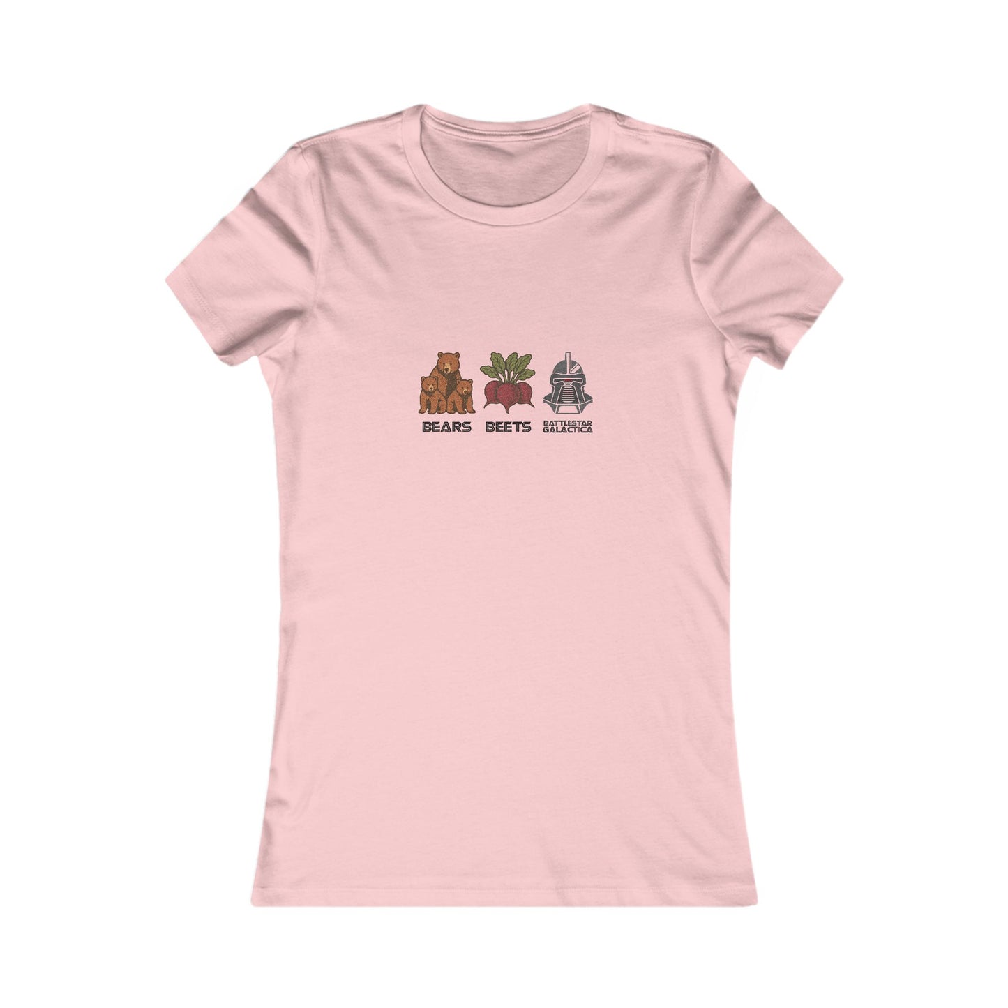 Bears, Beets, Battlestar (Captions) — Retro Women's Tee (Light)