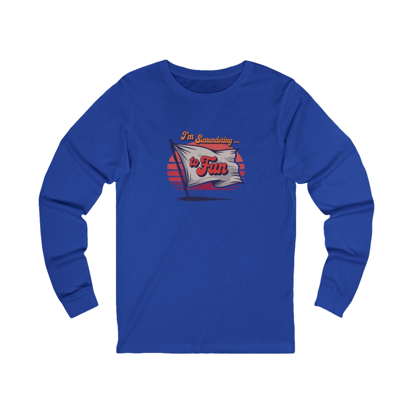 I'm Surrendering to Fun — Fun with Flags Retro Long Sleeve (Dark)