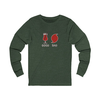 Good Hurricane, Bad Hurricane – Tropical Retro Long Sleeve (Dark)
