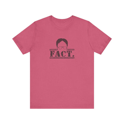 Dwight Schrute FACT. — The Office-Inspired Retro Tee (Light)