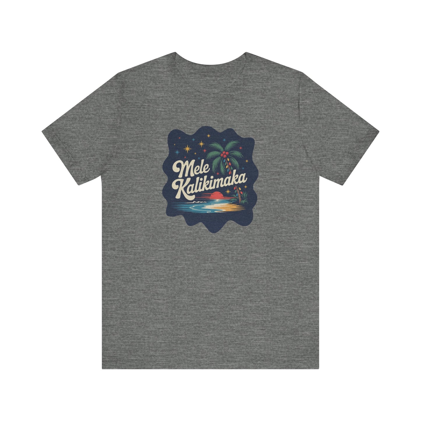 Mele Kalikimaka — Retro Hawaiian Christmas Tee (Light)