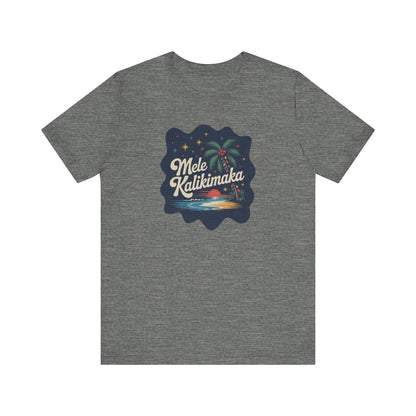 Mele Kalikimaka — Retro Hawaiian Christmas Tee (Light)