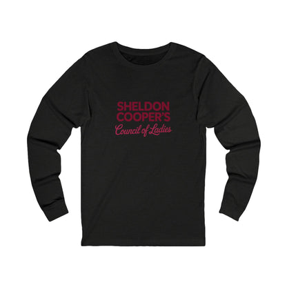 Sheldon Cooper’s Council of Ladies — TBBT Retro Long Sleeve (Dark)