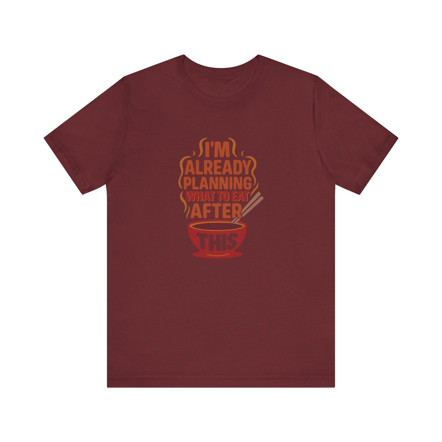 Planning What to Eat After This — Retro Foodie Tee (Dark)