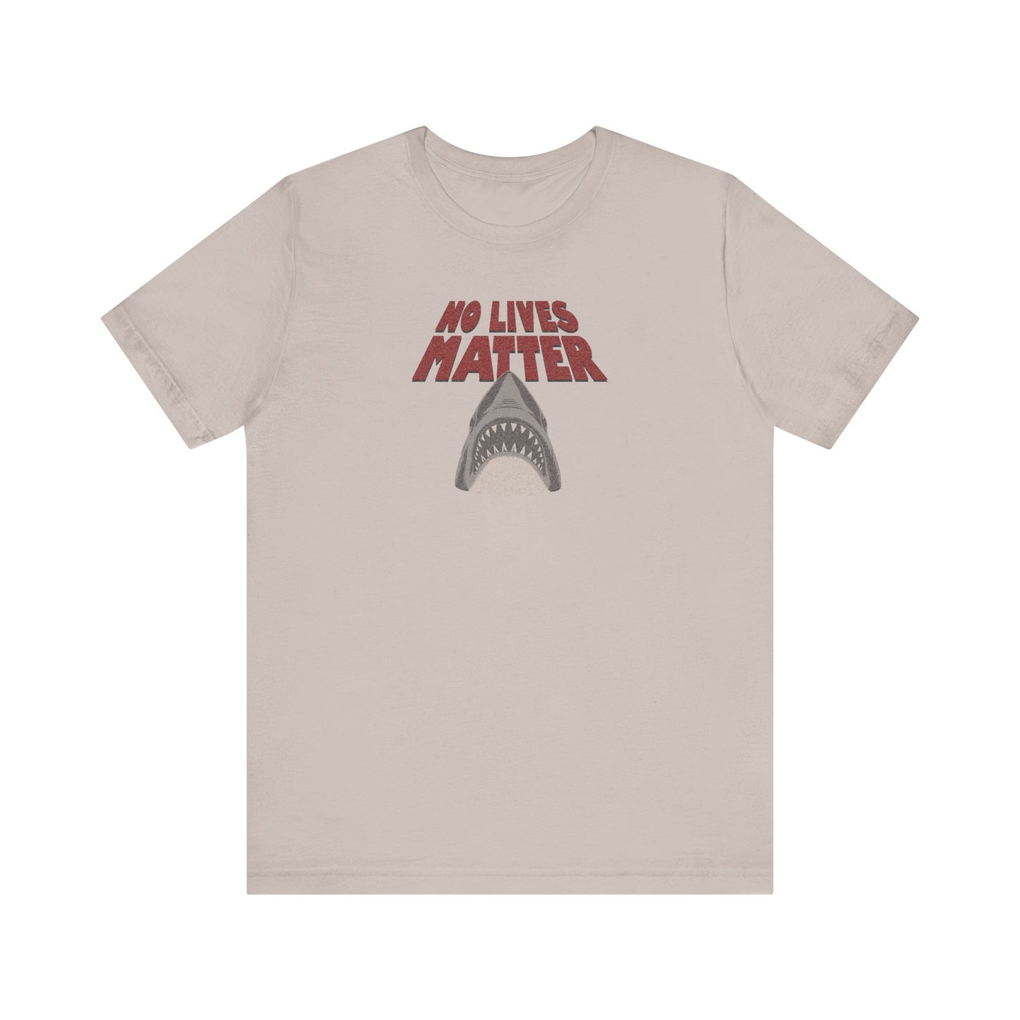No Lives Matter — Jaws-Inspired Retro Tee (Light)