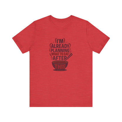 Planning What to Eat After This — Retro Foodie Tee (Light)