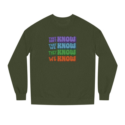 They Don't Know We Know — Friends Retro Sweatshirt (Dark)