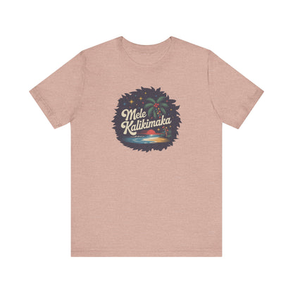 Mele Kalikimaka — Retro Hawaiian Christmas Tee (Light)