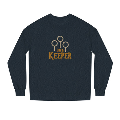 I’m a Keeper — Harry Potter Quidditch Retro Sweatshirt (Dark)