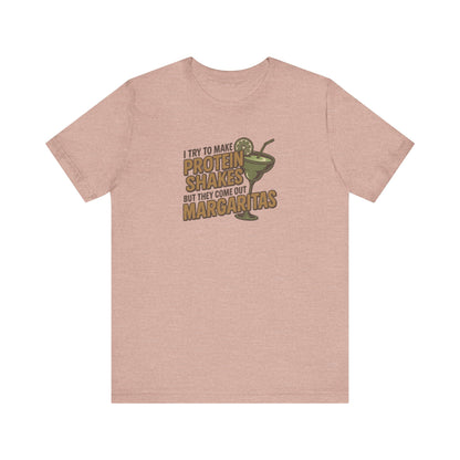 Protein Shakes (Oops, All Margaritas) — Retro Tee (Light)