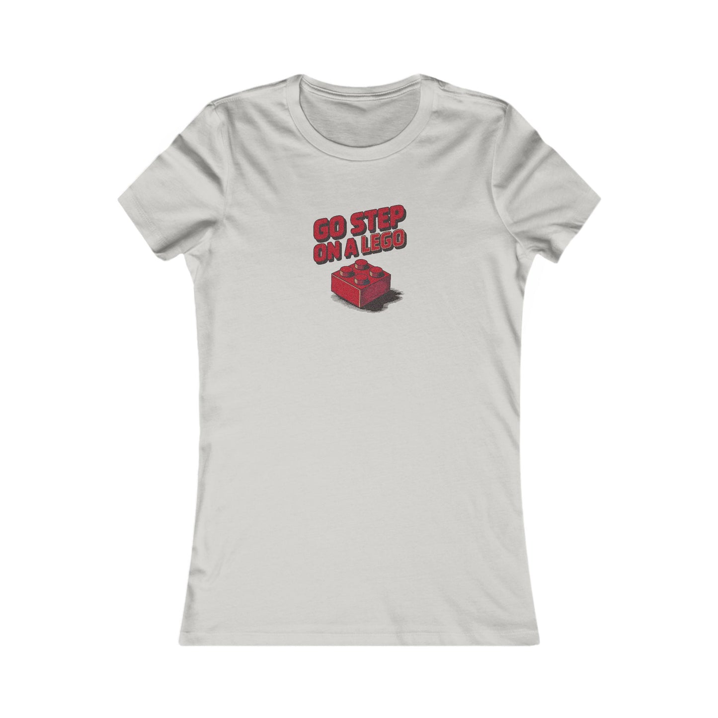 Go Step on a LEGO — Red Plastic Brick Retro Women's Tee (Light)