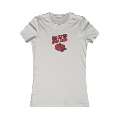 Go Step on a LEGO — Red Plastic Brick Retro Women's Tee (Light)